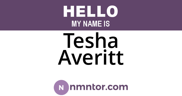 Tesha Averitt
