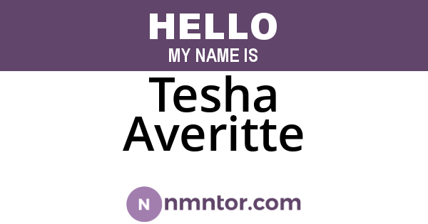 Tesha Averitte