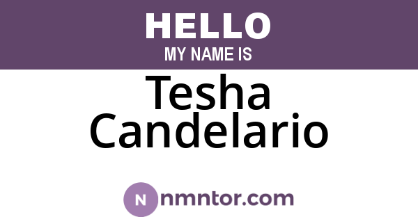 Tesha Candelario