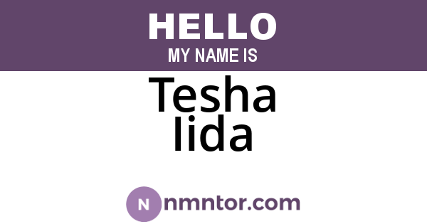 Tesha Iida