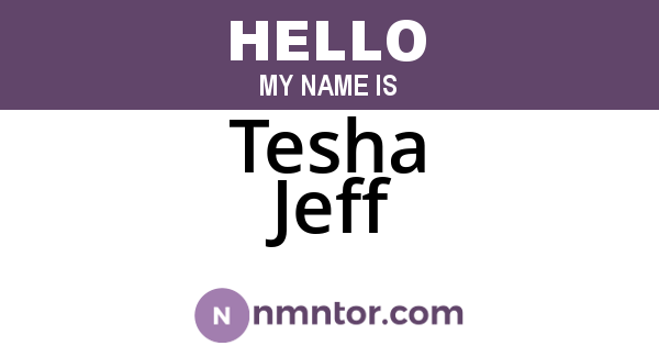 Tesha Jeff