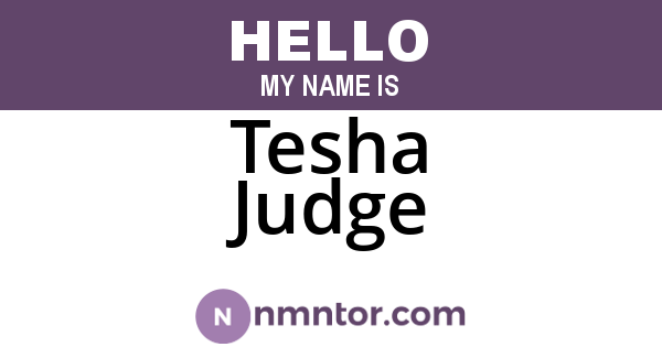 Tesha Judge