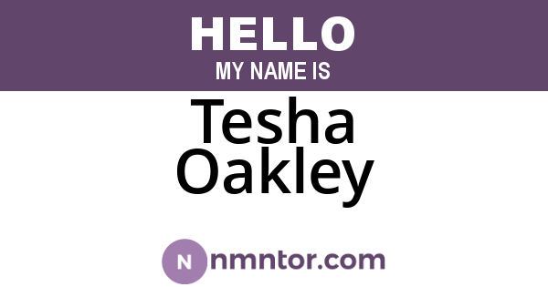 Tesha Oakley