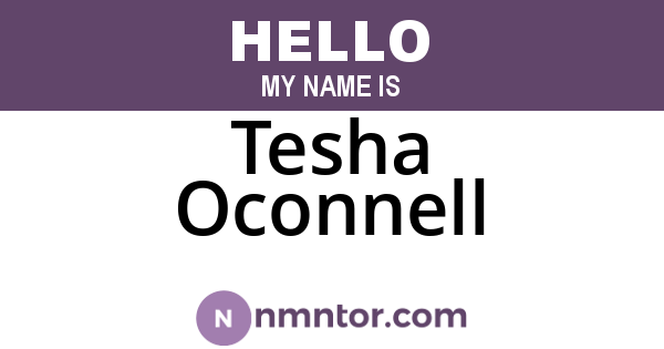 Tesha Oconnell