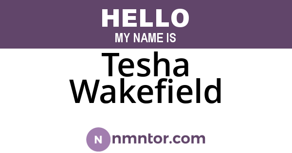 Tesha Wakefield