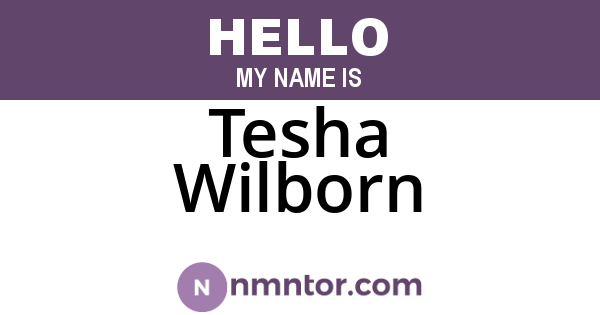 Tesha Wilborn