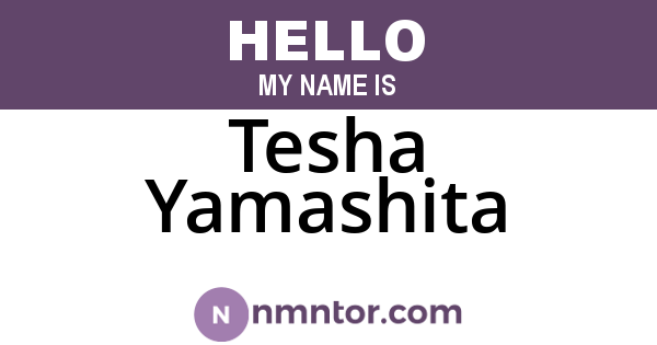 Tesha Yamashita