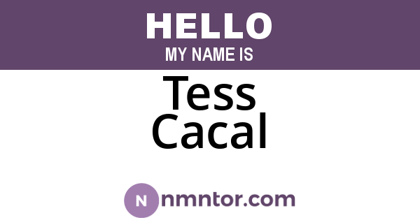 Tess Cacal