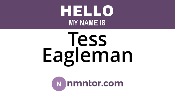 Tess Eagleman