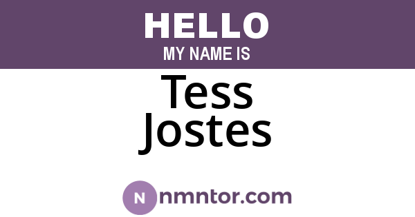 Tess Jostes