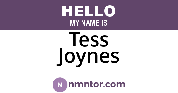 Tess Joynes