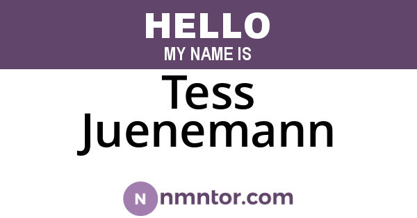 Tess Juenemann