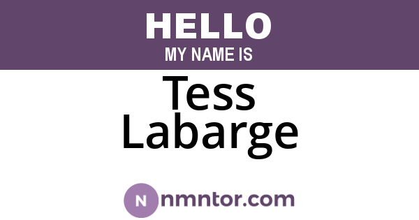 Tess Labarge