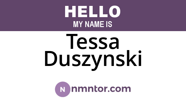 Tessa Duszynski