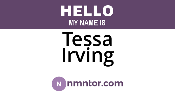 Tessa Irving