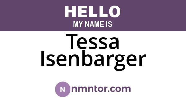 Tessa Isenbarger