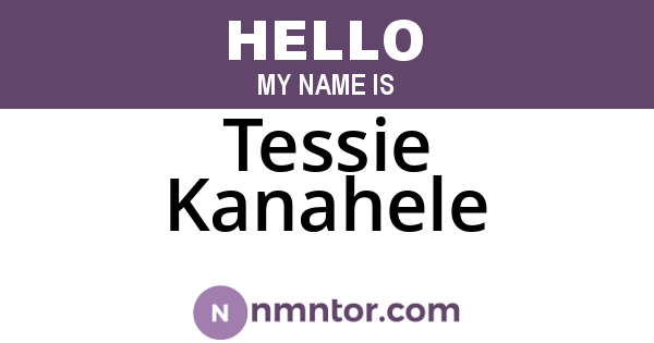 Tessie Kanahele