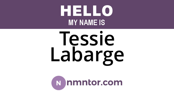 Tessie Labarge
