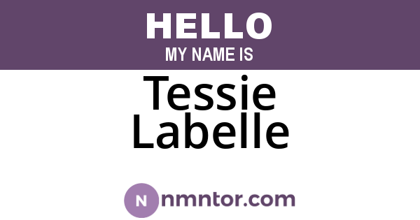 Tessie Labelle