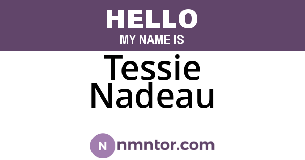 Tessie Nadeau