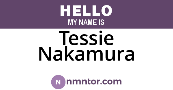 Tessie Nakamura