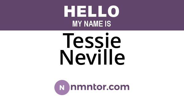 Tessie Neville
