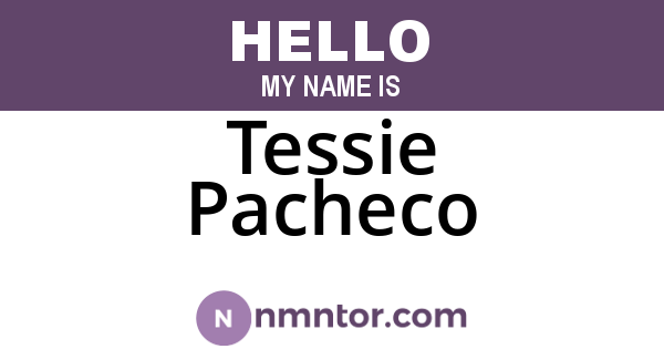 Tessie Pacheco