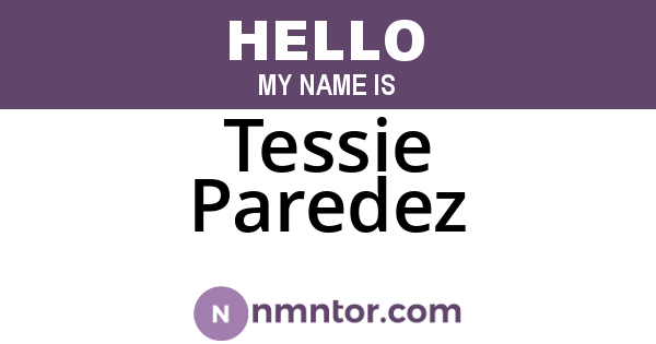 Tessie Paredez