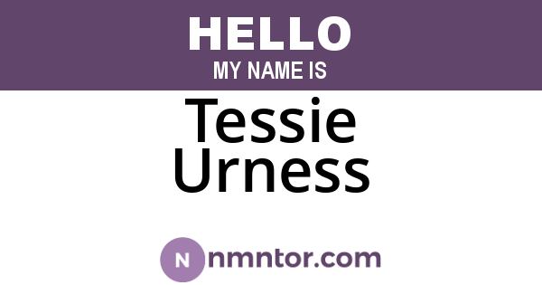 Tessie Urness
