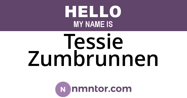 Tessie Zumbrunnen