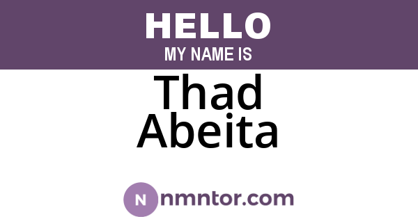 Thad Abeita