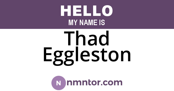 Thad Eggleston