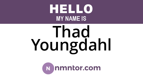 Thad Youngdahl