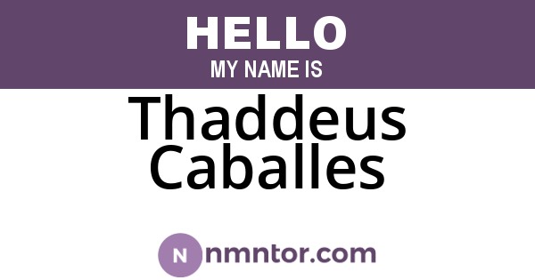 Thaddeus Caballes