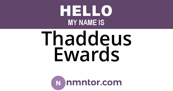 Thaddeus Ewards
