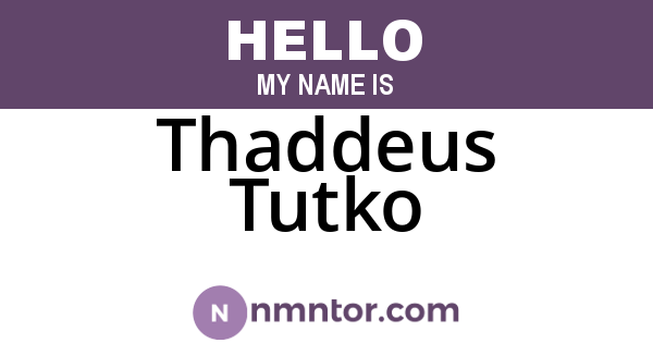 Thaddeus Tutko