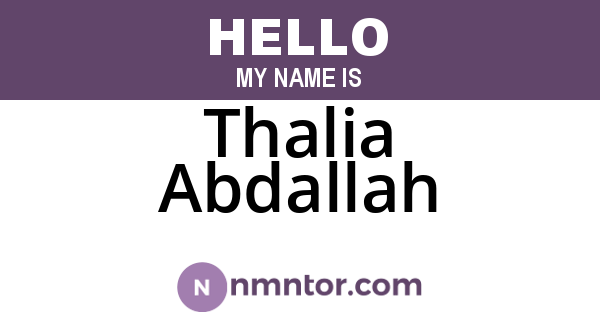 Thalia Abdallah
