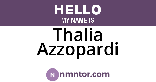 Thalia Azzopardi