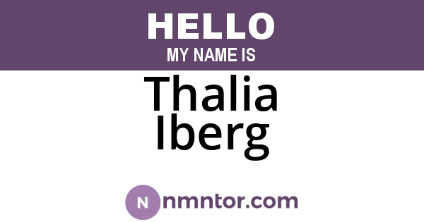 Thalia Iberg