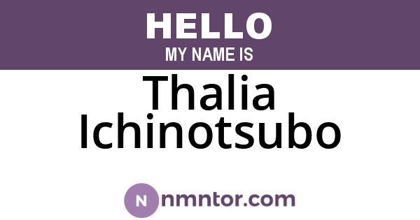 Thalia Ichinotsubo