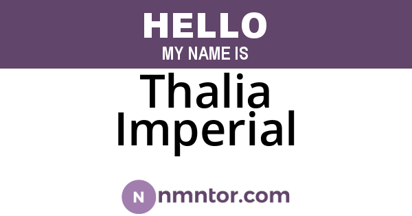Thalia Imperial