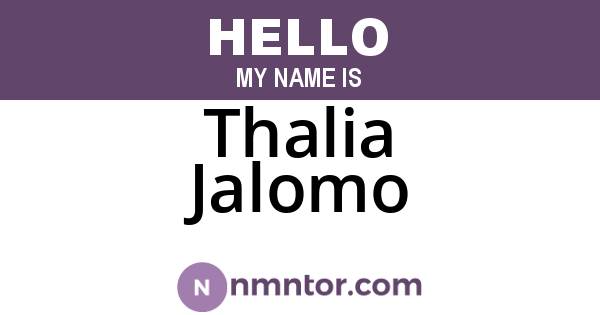Thalia Jalomo