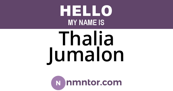 Thalia Jumalon