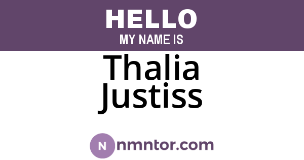 Thalia Justiss