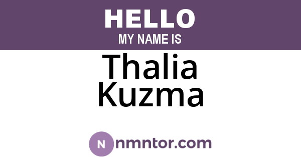 Thalia Kuzma