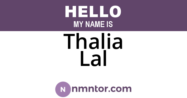 Thalia Lal