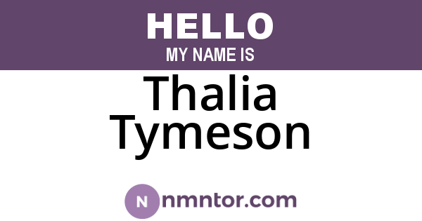 Thalia Tymeson