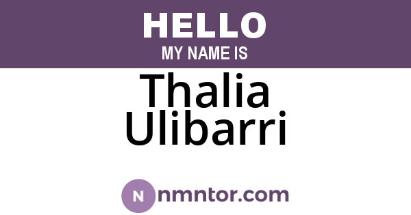 Thalia Ulibarri