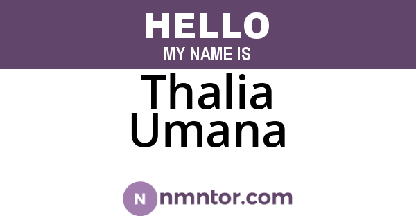 Thalia Umana