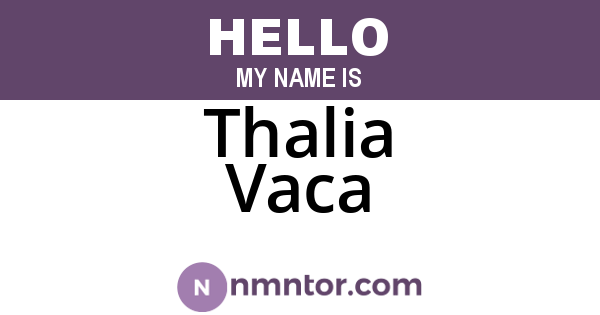 Thalia Vaca